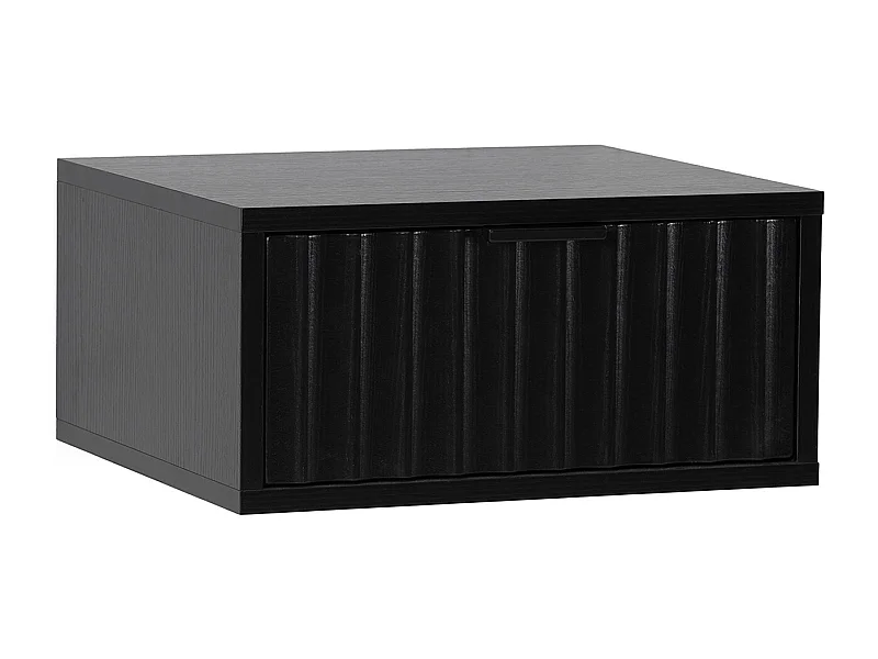 Schwebender nachttisch Lluvia 1 schublade Schwarz