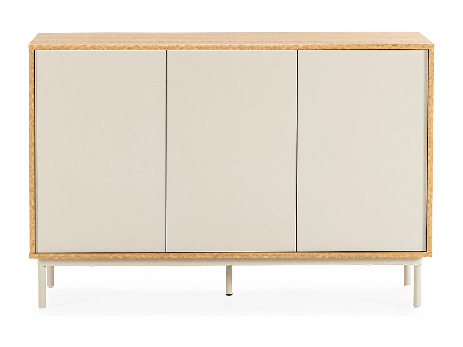 Buffet Cuzco 3 portes couleur Chêne/Gris