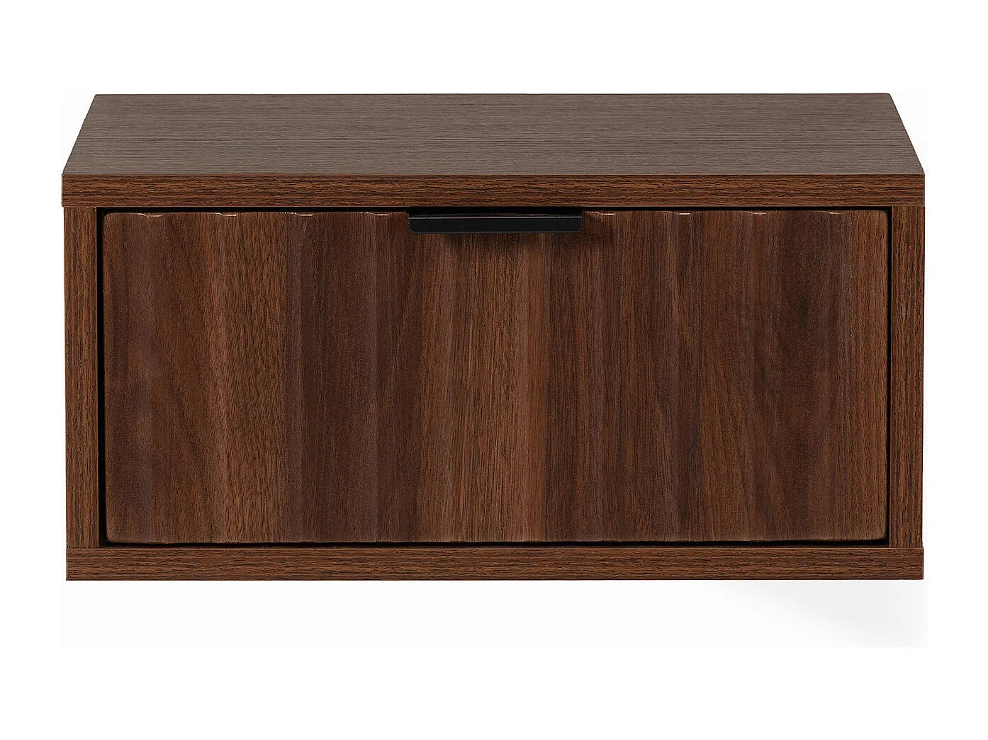 2er-Set Schwebende nachttische Lluvia 1 schublade Walnuss