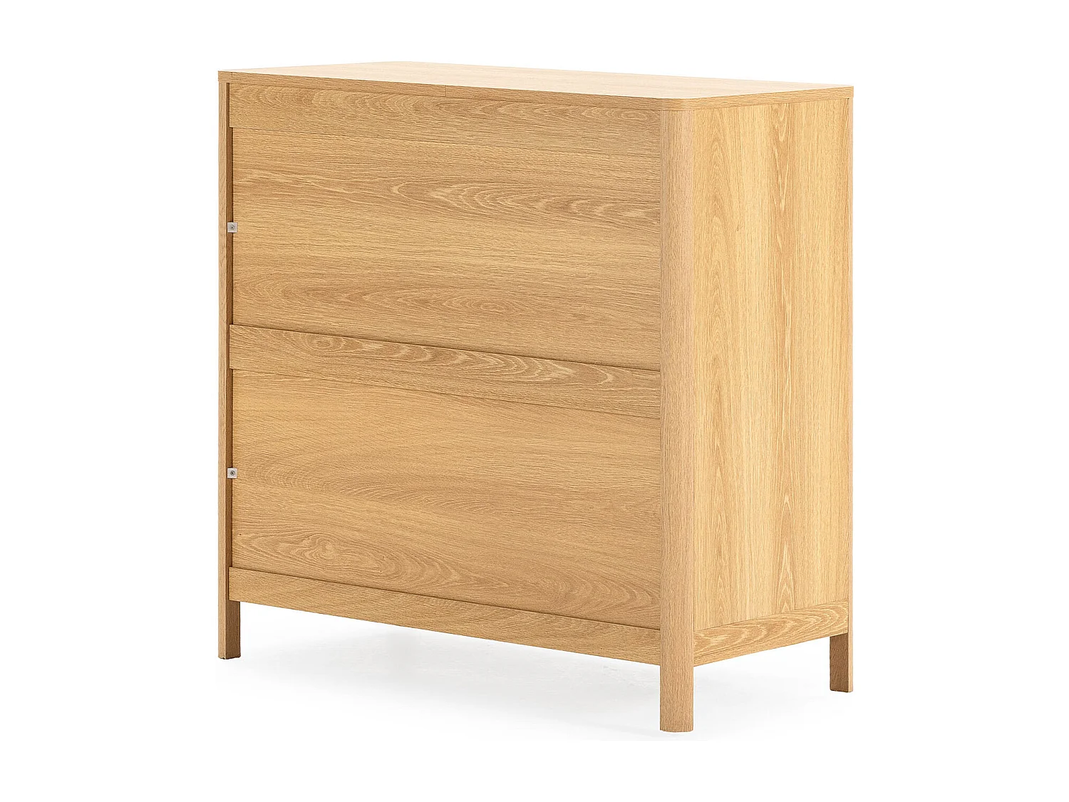 Kommode Nassau 3 schubladen Eichenfarbe/grün