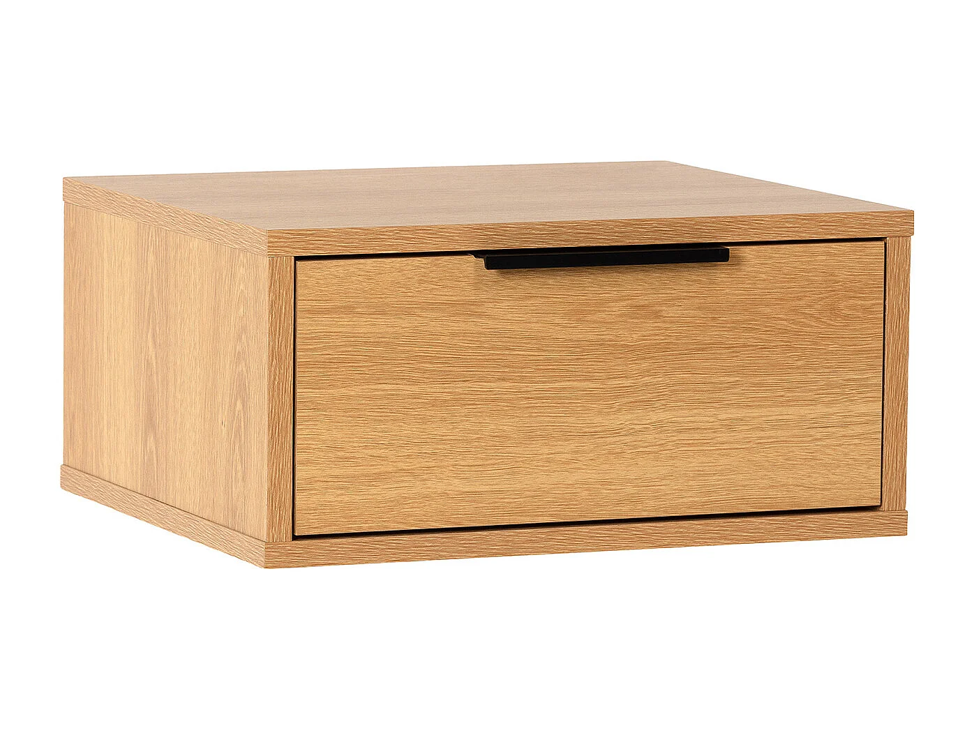 Schwebender nachttisch Auri 1 schublade Eichenfarbe