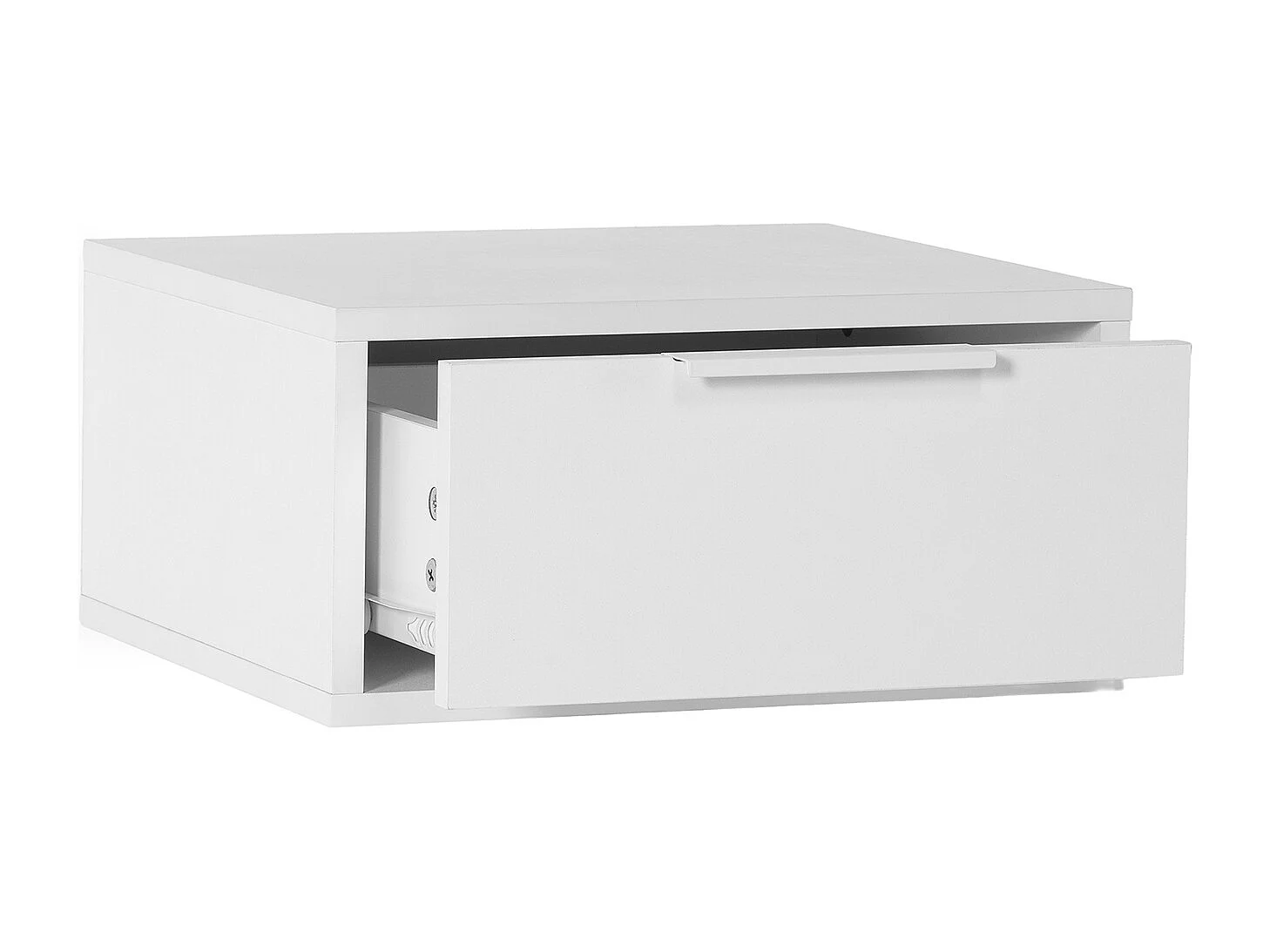 Schwebender nachttisch Auri 1 schublade Weiß