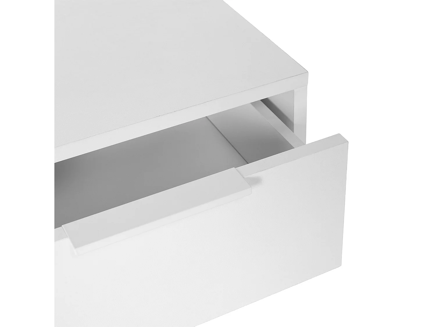 Schwebender nachttisch Auri 1 schublade Weiß