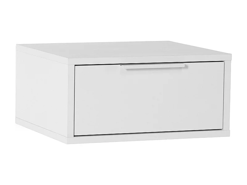 Schwebender nachttisch Auri 1 schublade Weiß