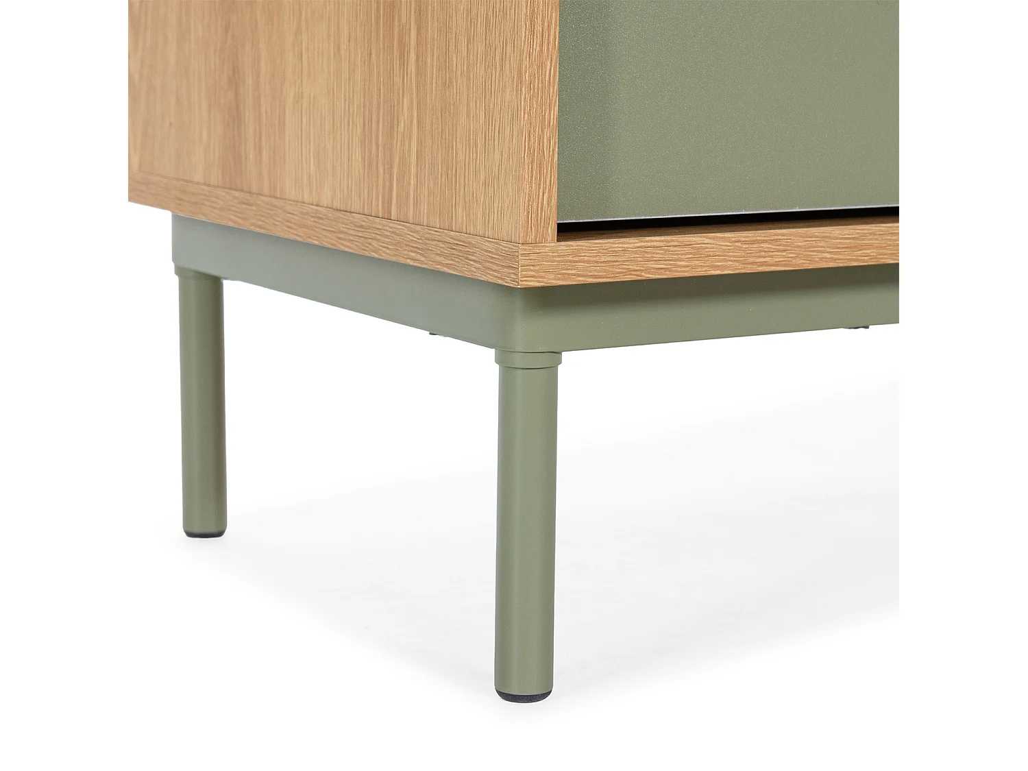 TV-Schrank Cuzco 2 türen Eichenfarbe/grün