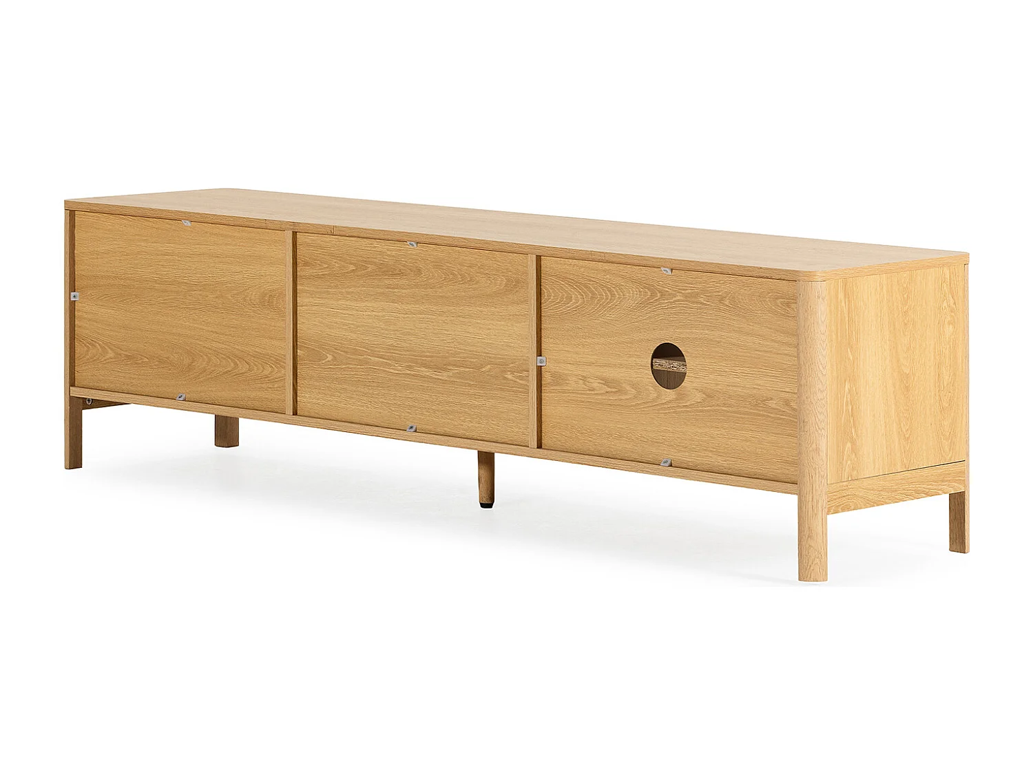 TV-Schrank Nassau 2 türen Eichenfarbe/grün