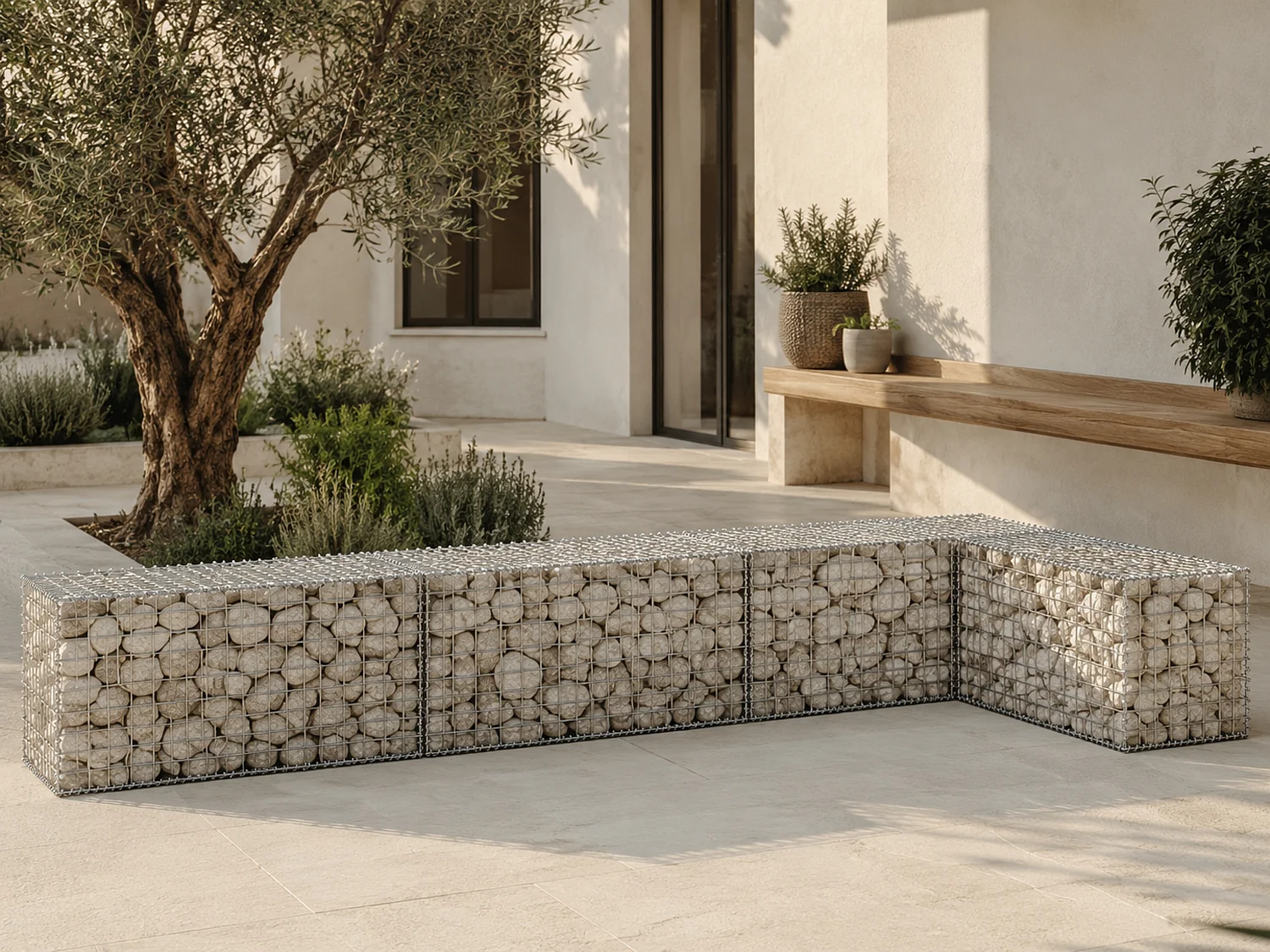 Gabion en acier galvanisé - L100 x l30 x H50 cm - Maille 5 x 10 cm - TERACO
