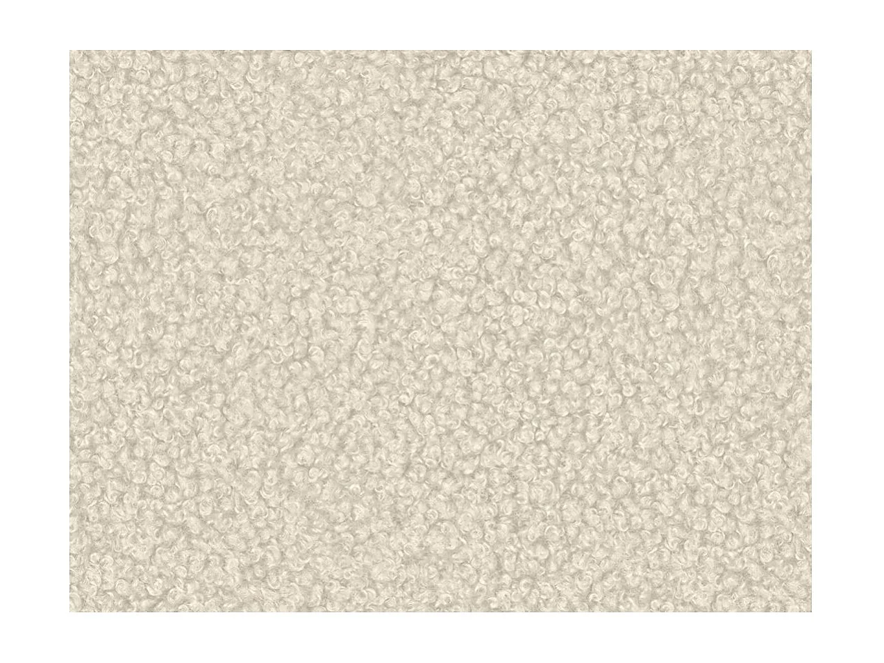 Canapé d'angle reversible convertible 4 places VERA en tissu bouclette - Blanc