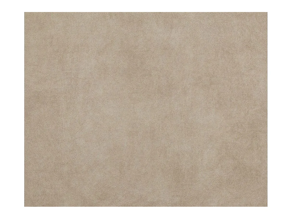 Canapé panoramique 6 places FLAVIO convertible avec 2 coffres en tissu - Beige