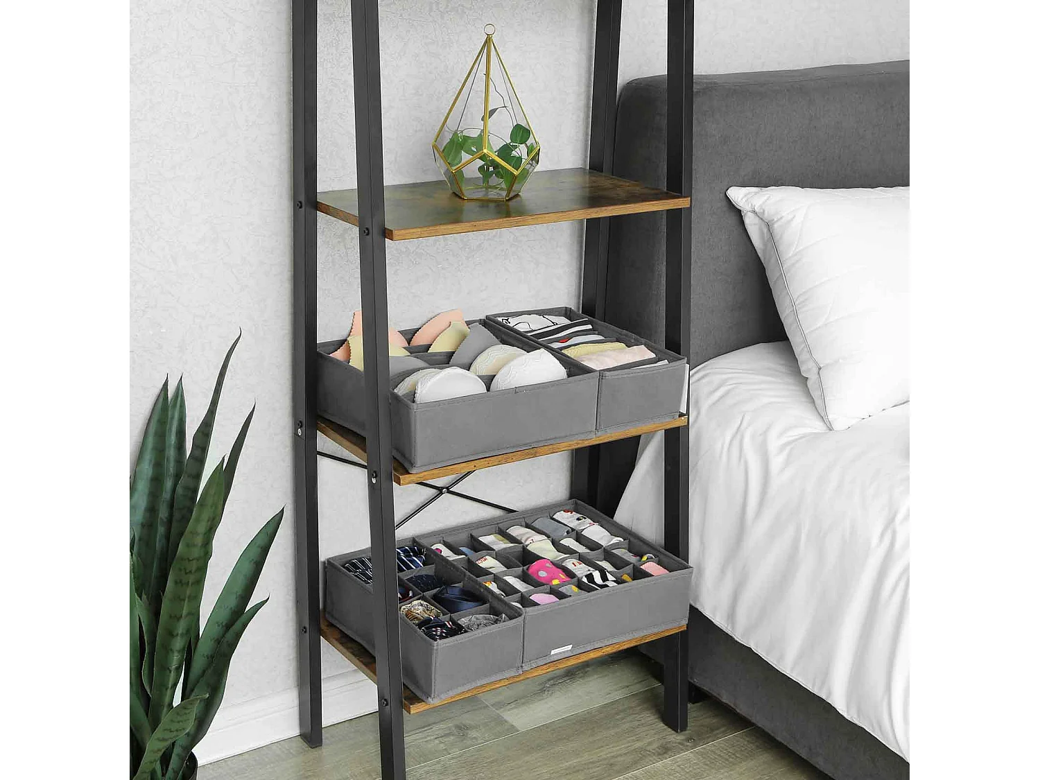 Coffret de rangement pour sous-vêtements, lot de 4