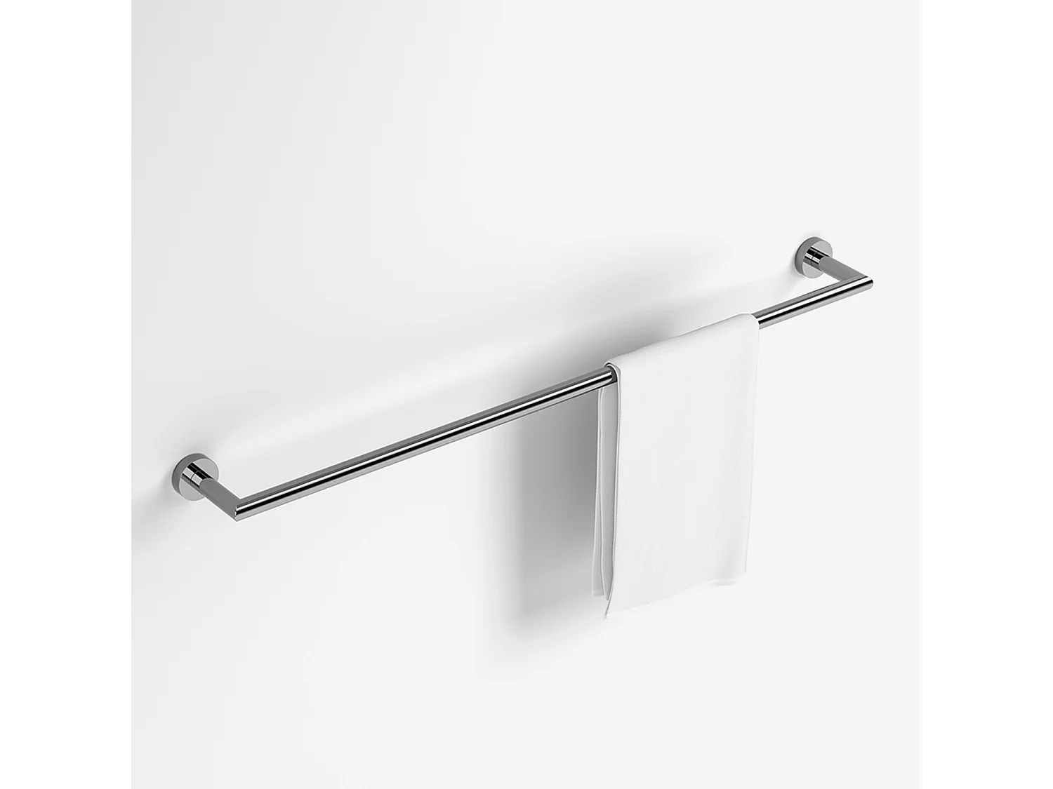 Porte-serviette mural inox 78cm Hôtel - BATHBAZAAR