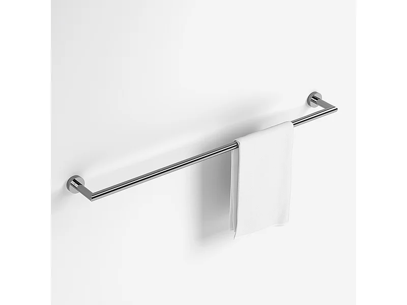 Porte-serviette mural inox 78cm Hôtel - BATHBAZAAR