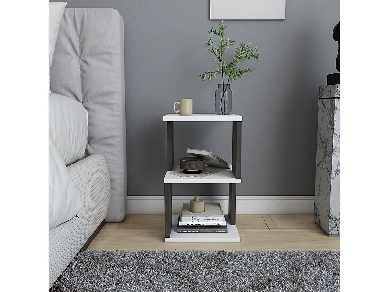 Table de chevet Carter  - etagères ouvertes - table d'appoint