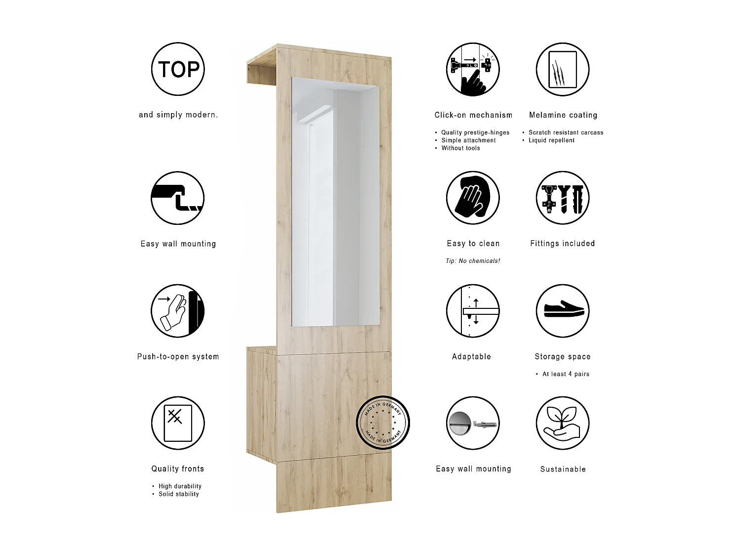 GARDEROBE Carlton Eiche Evoke