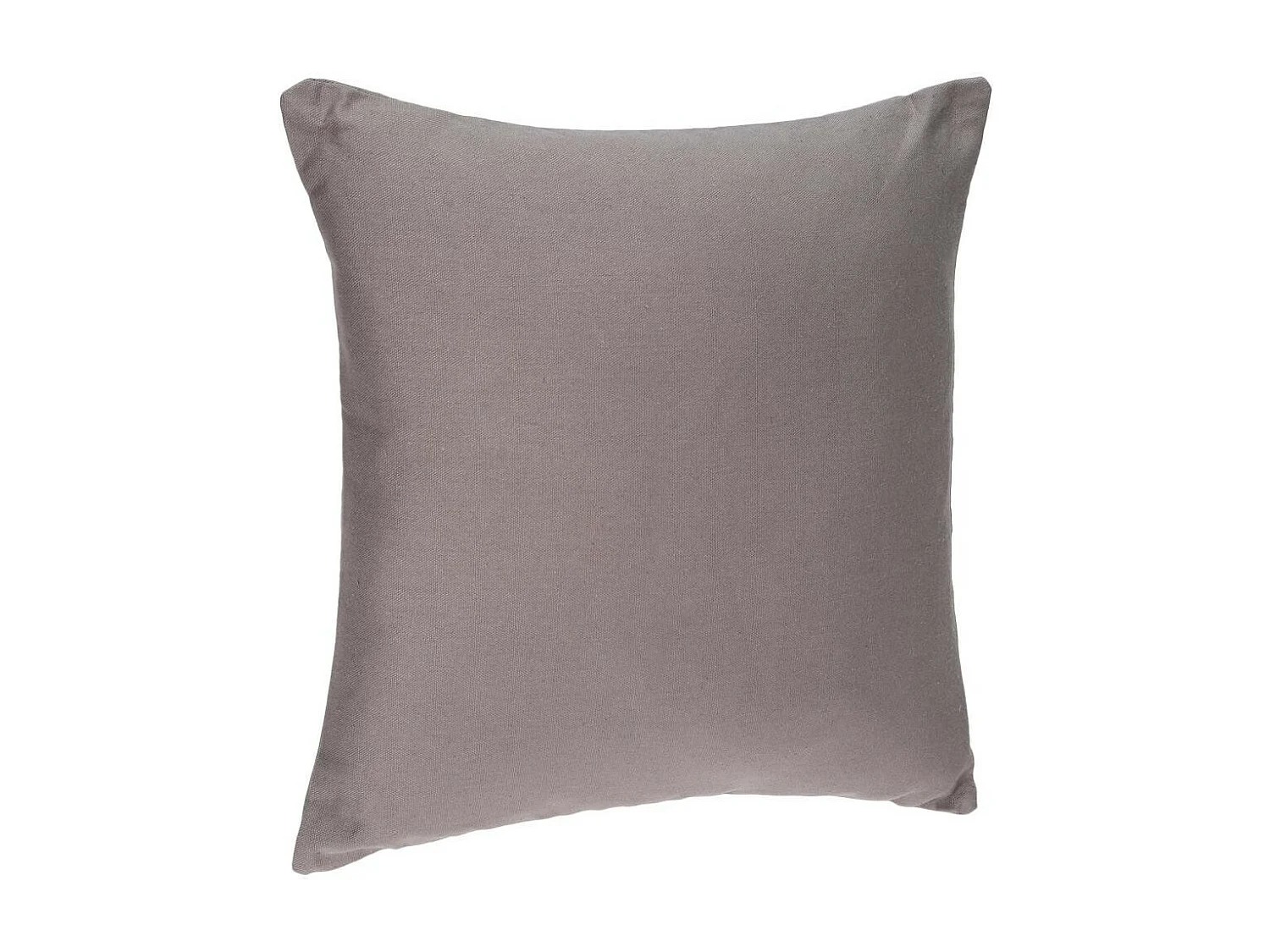 Coussin déhoussable en Coton Gris 38 x 38 cm