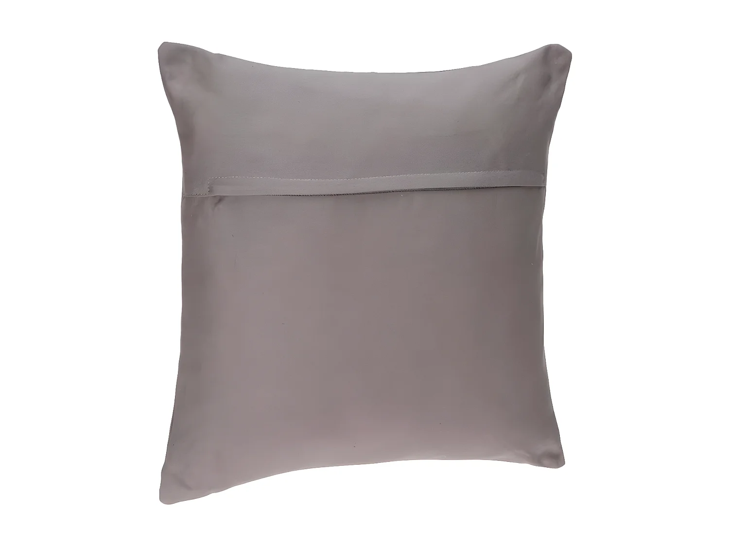 Coussin déhoussable en Coton Gris 38 x 38 cm