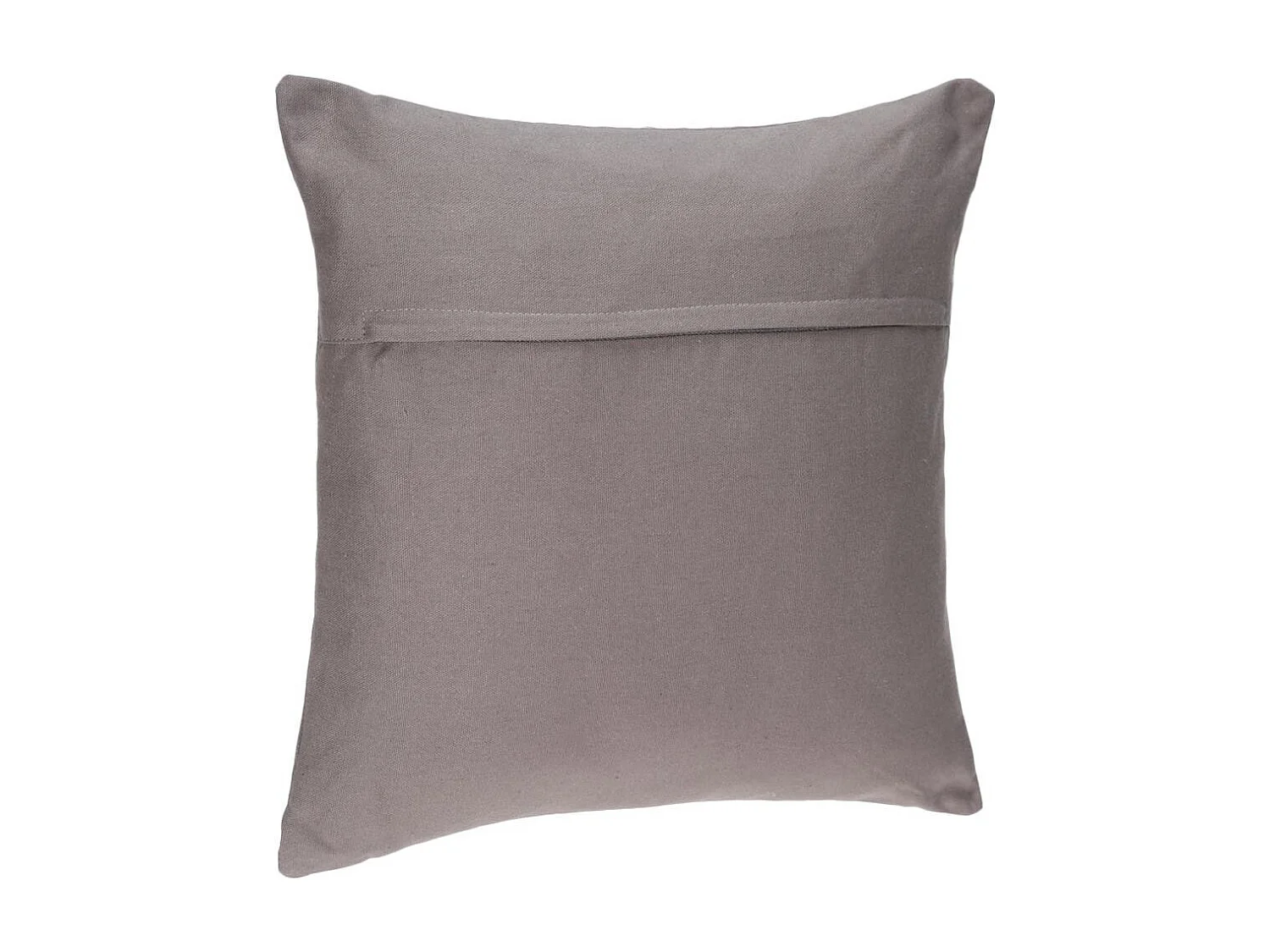 Coussin déhoussable en Coton Gris 38 x 38 cm
