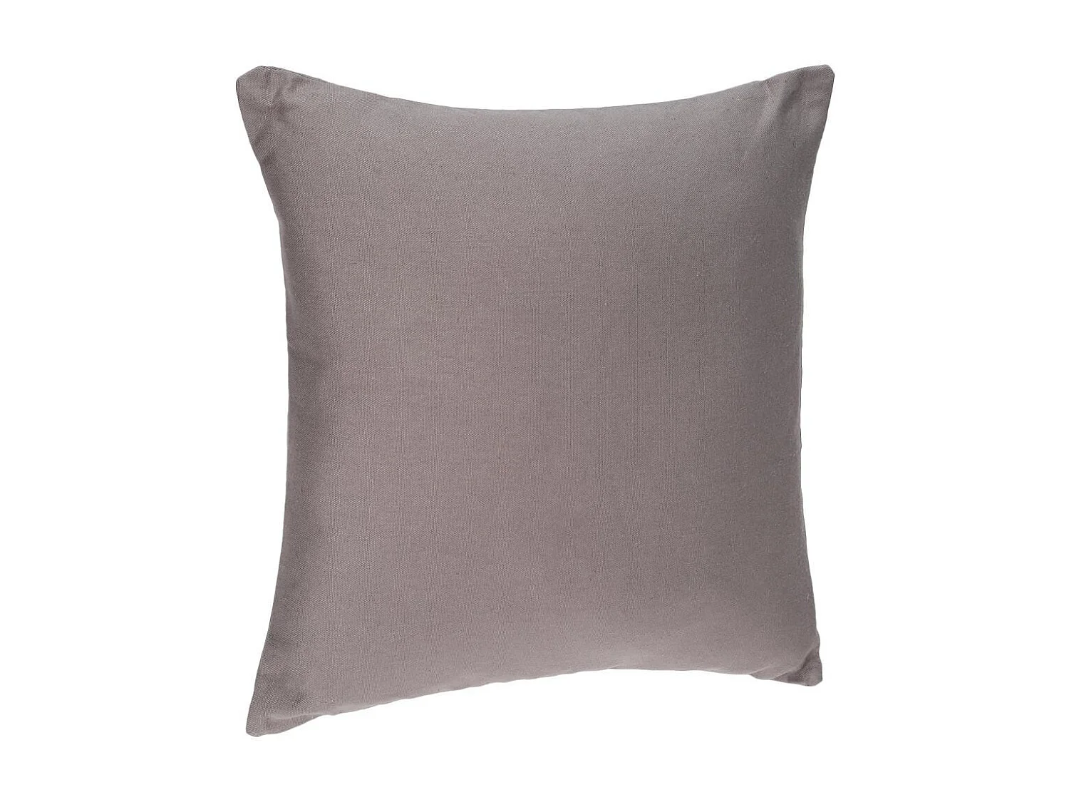 Coussin déhoussable en Coton Gris 38 x 38 cm