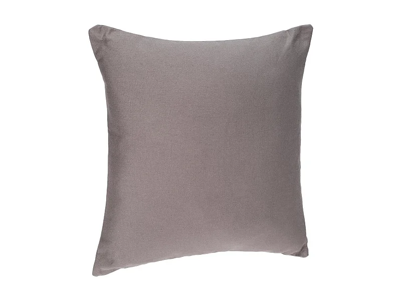 Coussin déhoussable en Coton Gris 38 x 38 cm