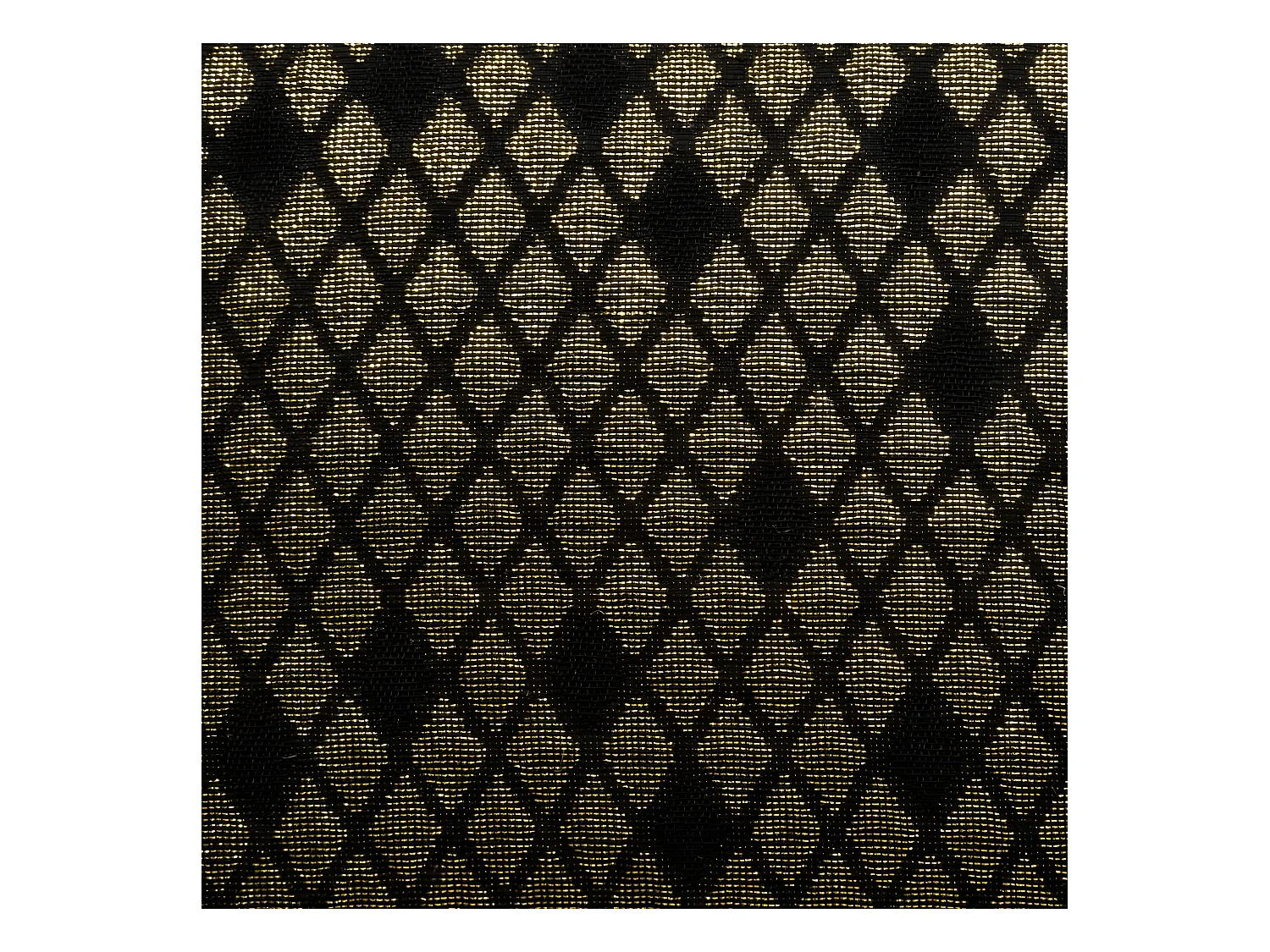 Housse de Coussin Noir & Or Brillant  avec Pompons 40 x 40 cm