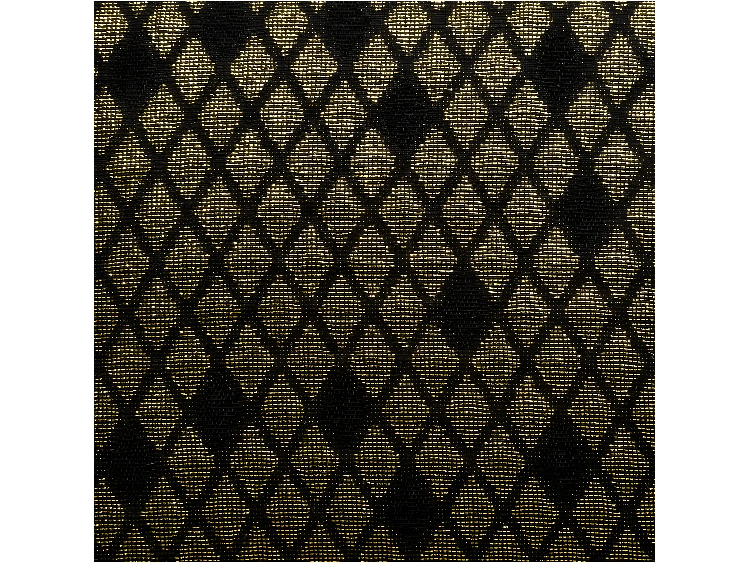 Housse de Coussin Noir & Or Brillant  avec Pompons 40 x 40 cm