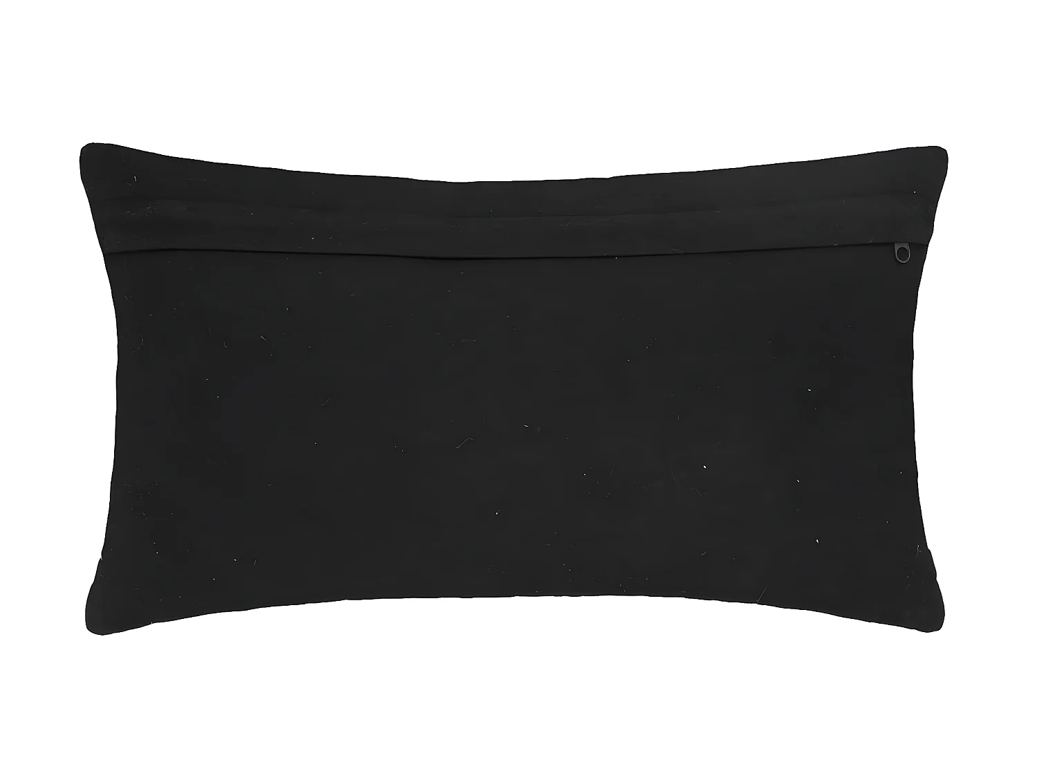 Coussin déhoussable en Coton Noir et Blanc  motif en relief 38 x 58 cm