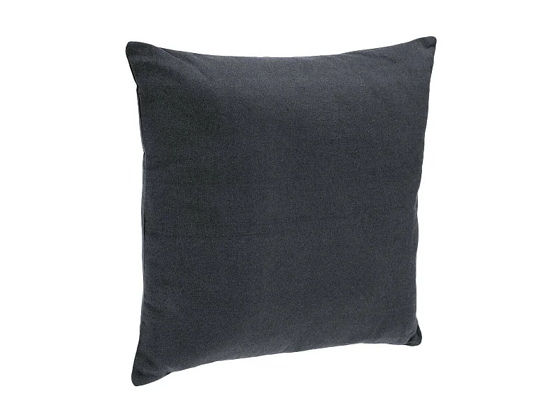 Coussin déhoussable en Coton Gris foncé 38 x 38 cm