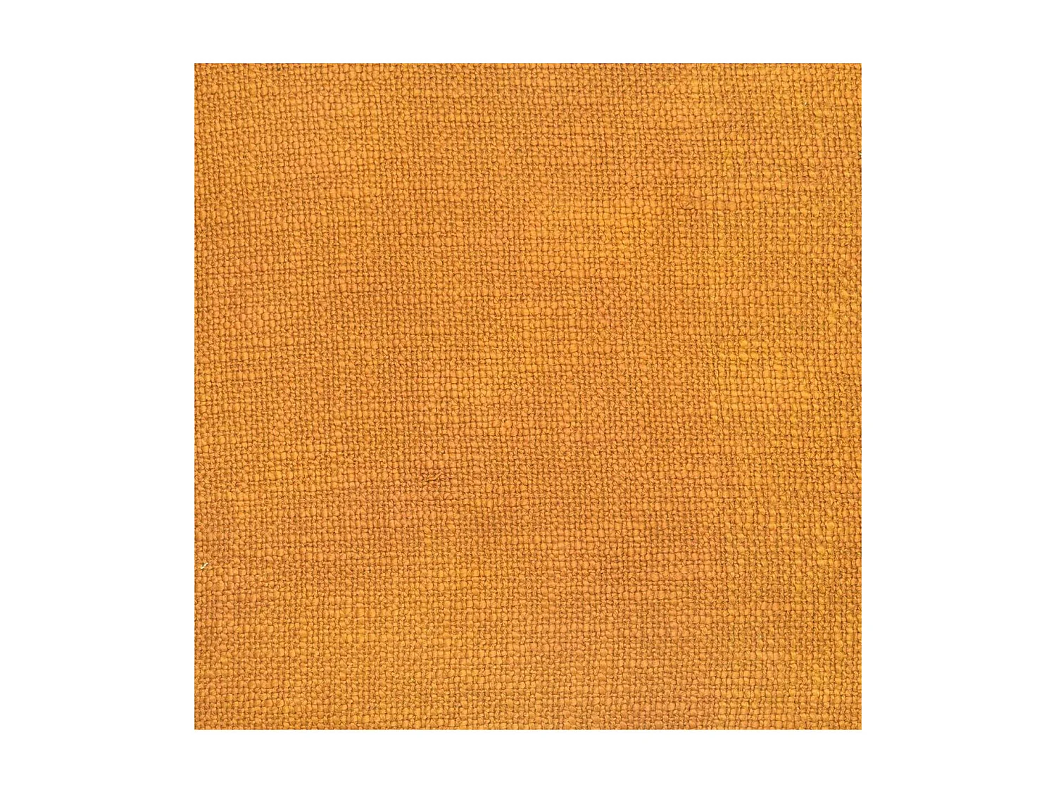 Coussin déhoussable Ocre avec Pompons 50 x 50 cm