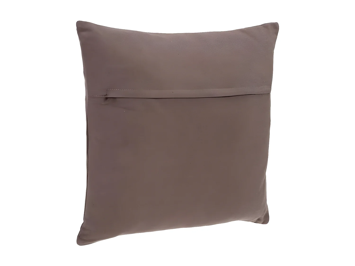 Coussin déhoussable en Coton Taupe 38 x 38 cm