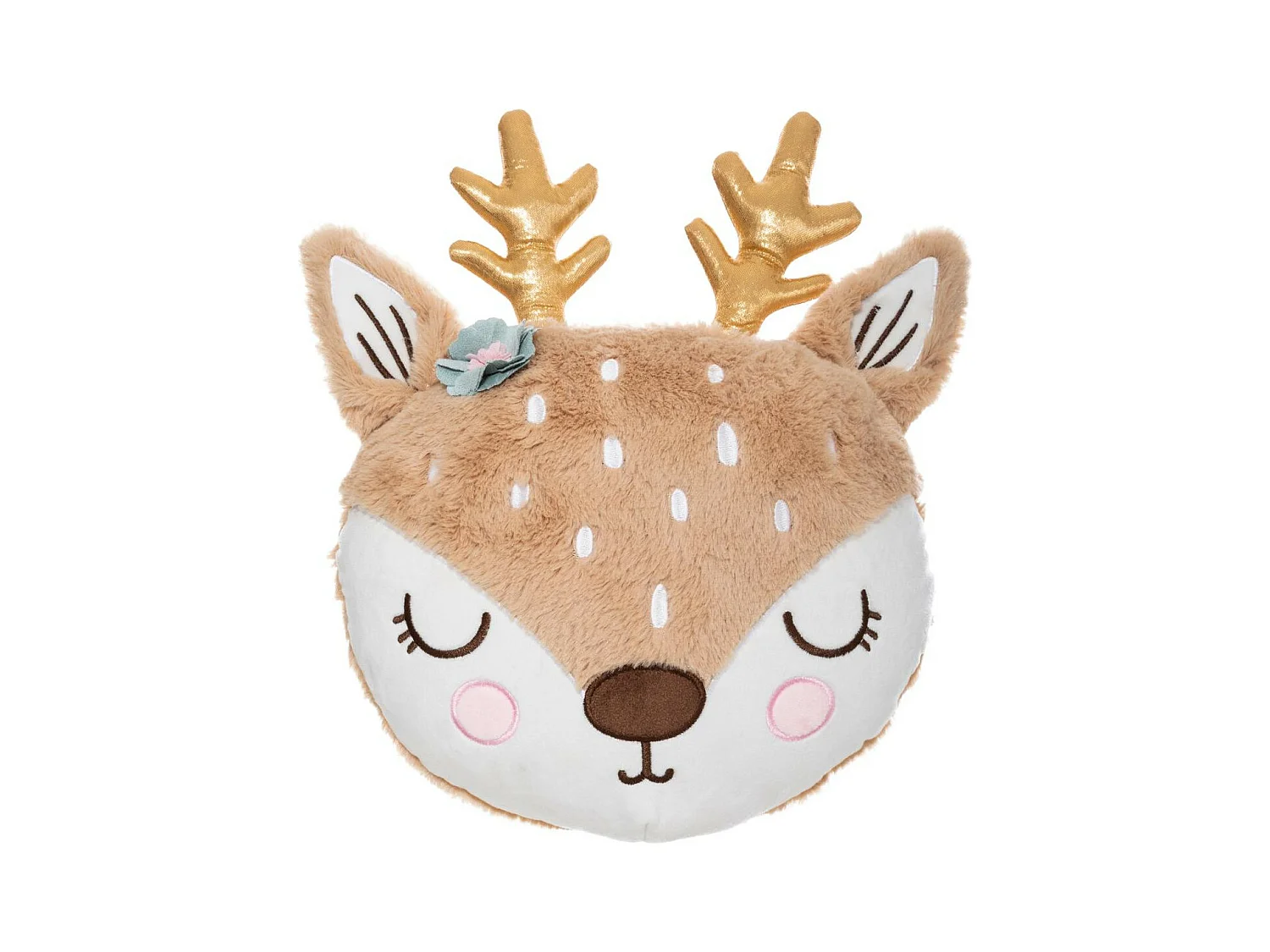 Coussin Tête de Biche touché doux 30 x 30 cm