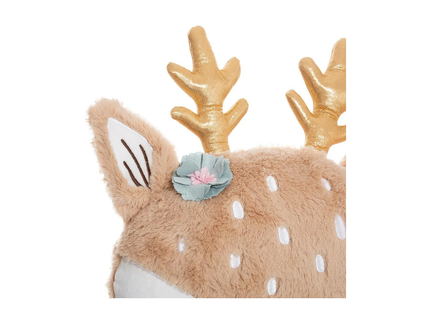 Kissen für Kinder braun 38x31x12cm