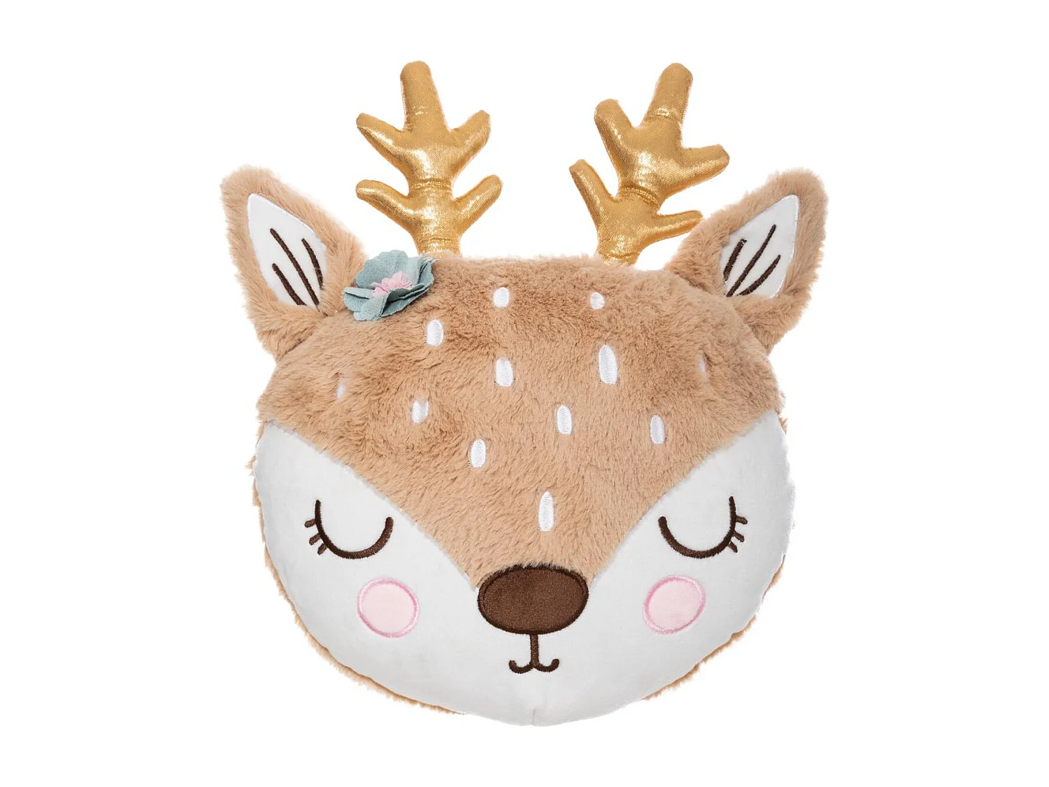 Coussin Tête de Biche touché doux 30 x 30 cm