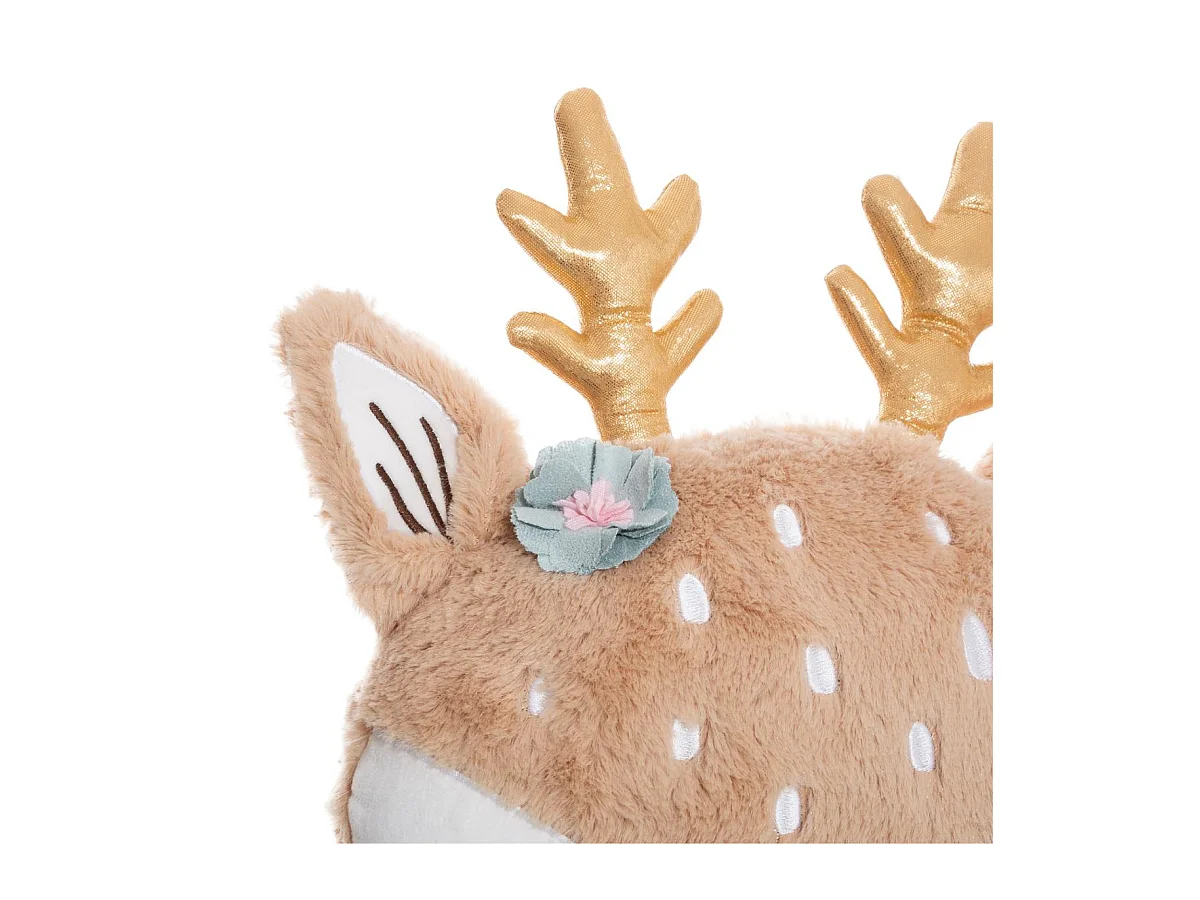 Coussin Tête de Biche touché doux 30 x 30 cm