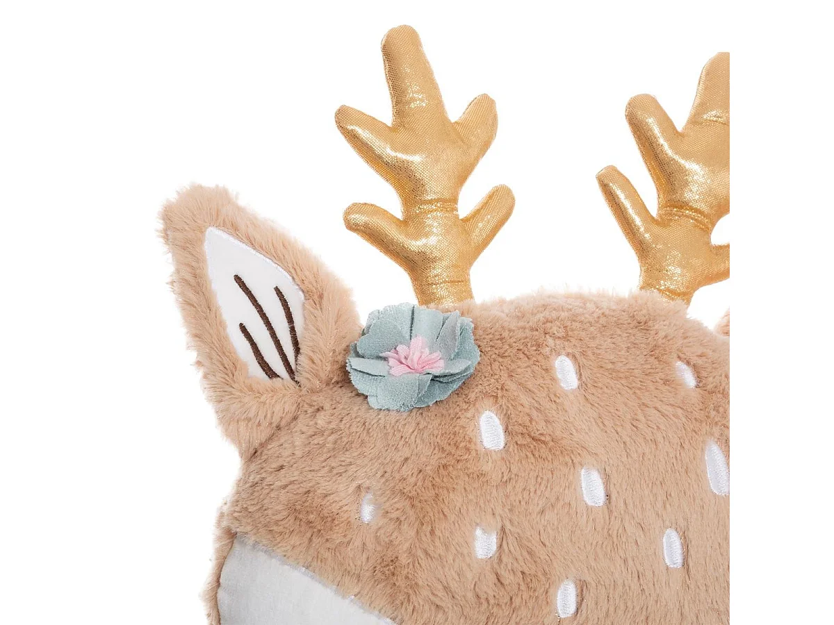 Coussin Tête de Biche touché doux 30 x 30 cm