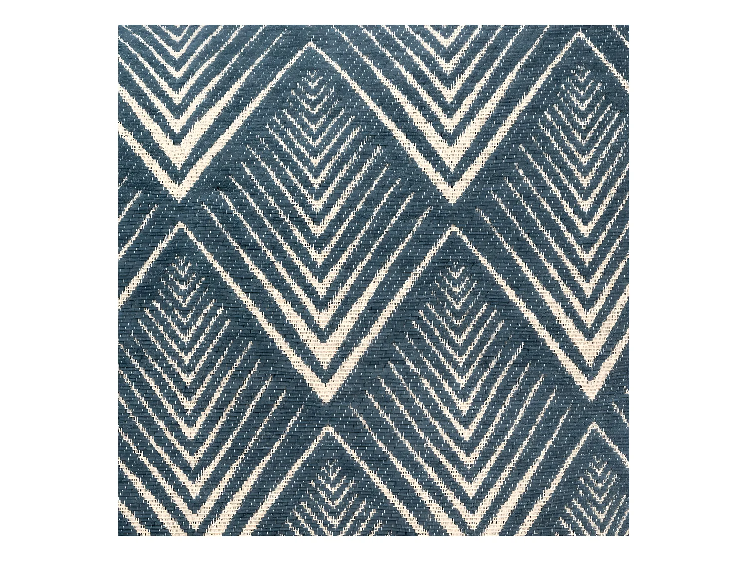 Housse de Coussin chenille Géométrique Bleu 40 x 40 cm