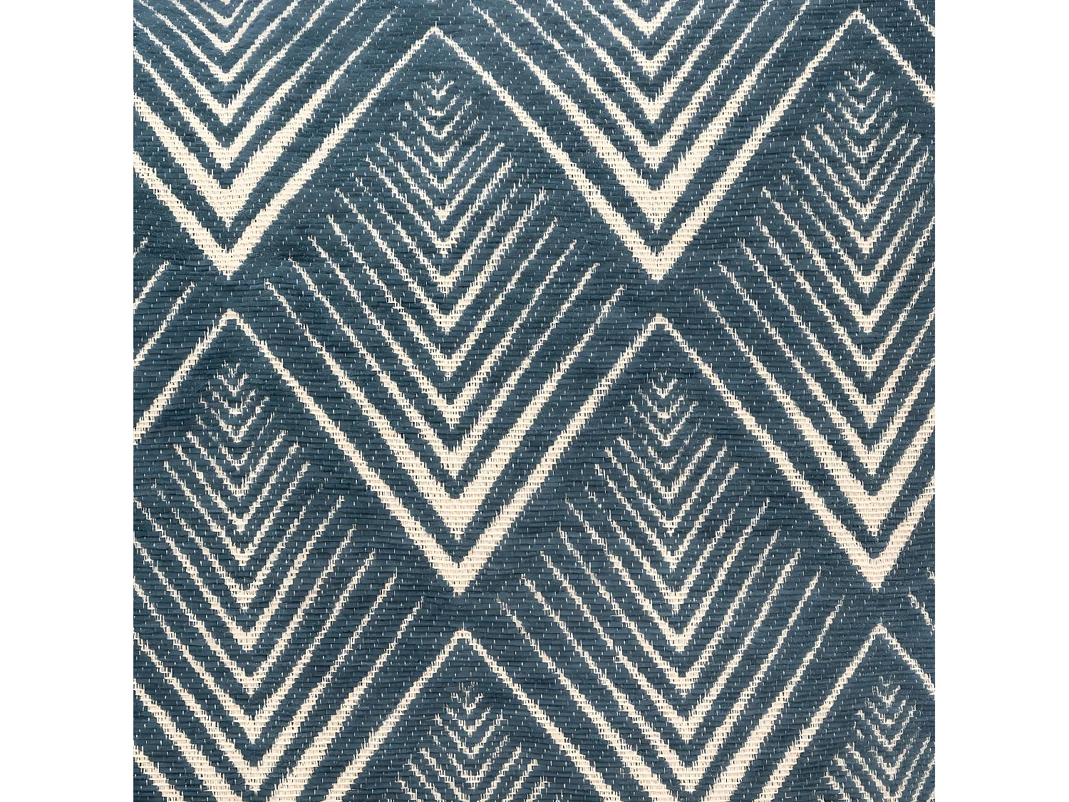 Housse de Coussin chenille Géométrique Bleu 40 x 40 cm