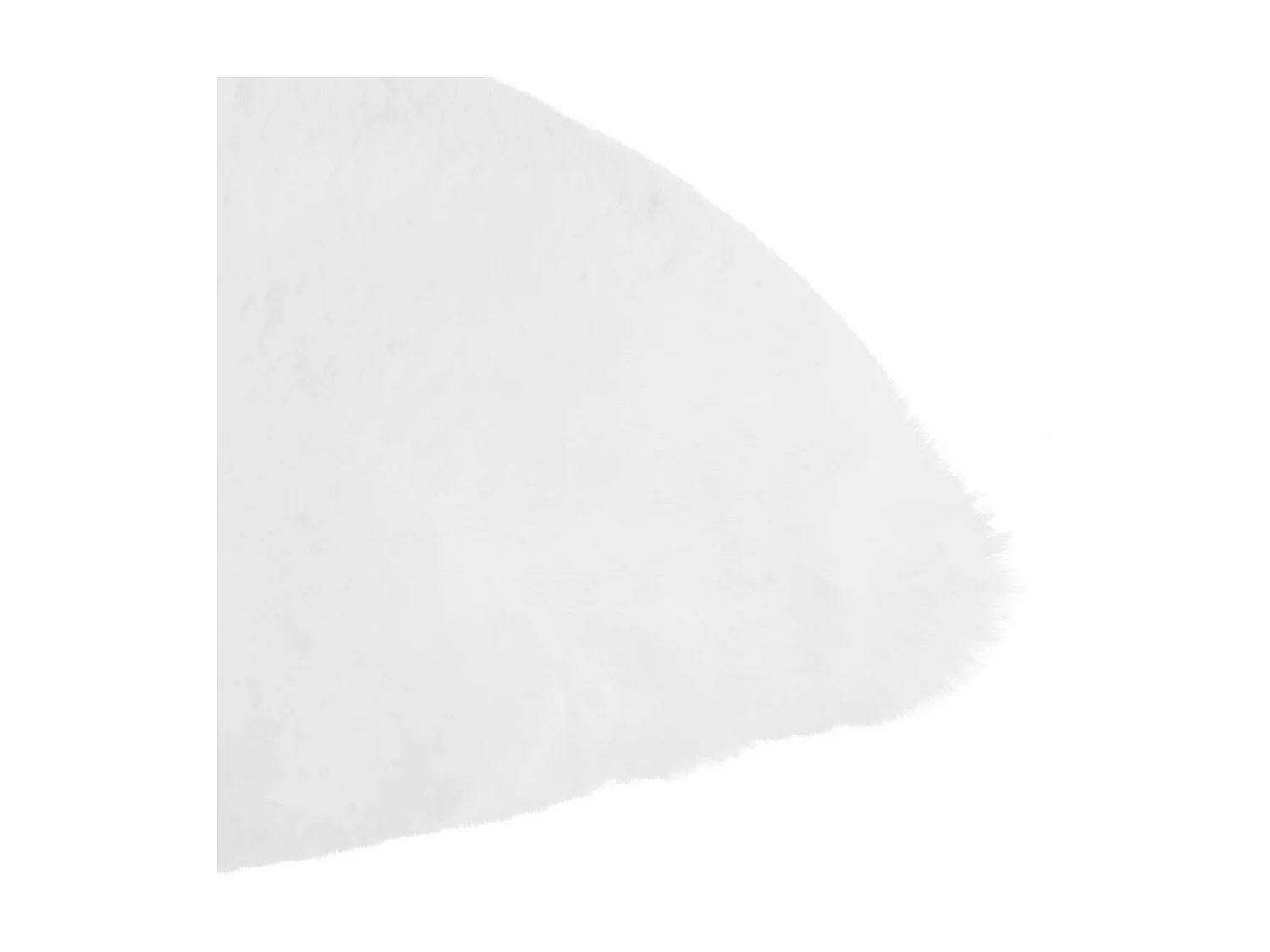 Coussin décoratif déhoussable en Fourrure Blanche 45 x 30 cm