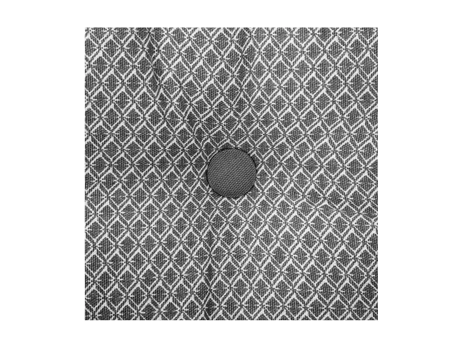 Coussin de sol en Coton Gris motif Otto  40 x 40 cm