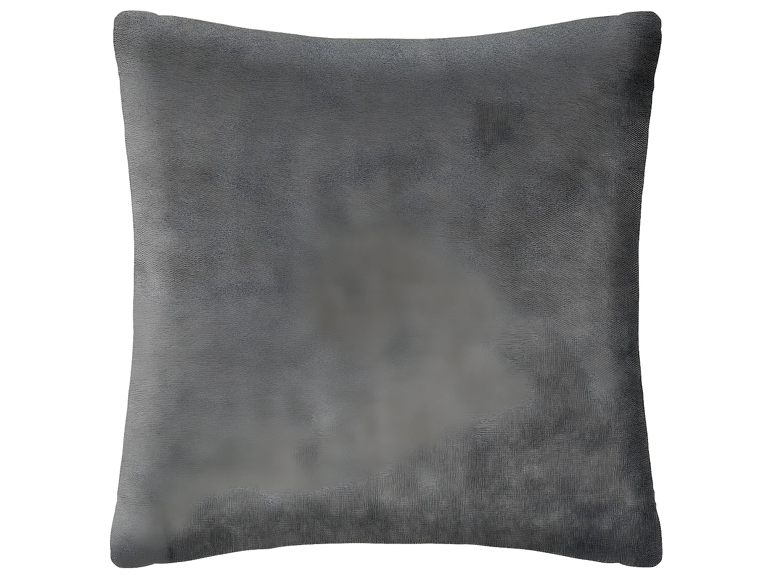 Coussin déhoussable en Fourrure Bouclée Gris Ardoise 45 x 45 cm