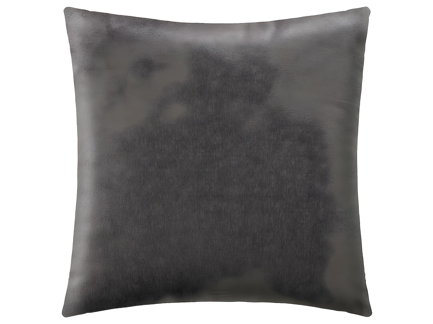 Coussin déhoussable Velours tressé Gris foncé 40 x 40 cm