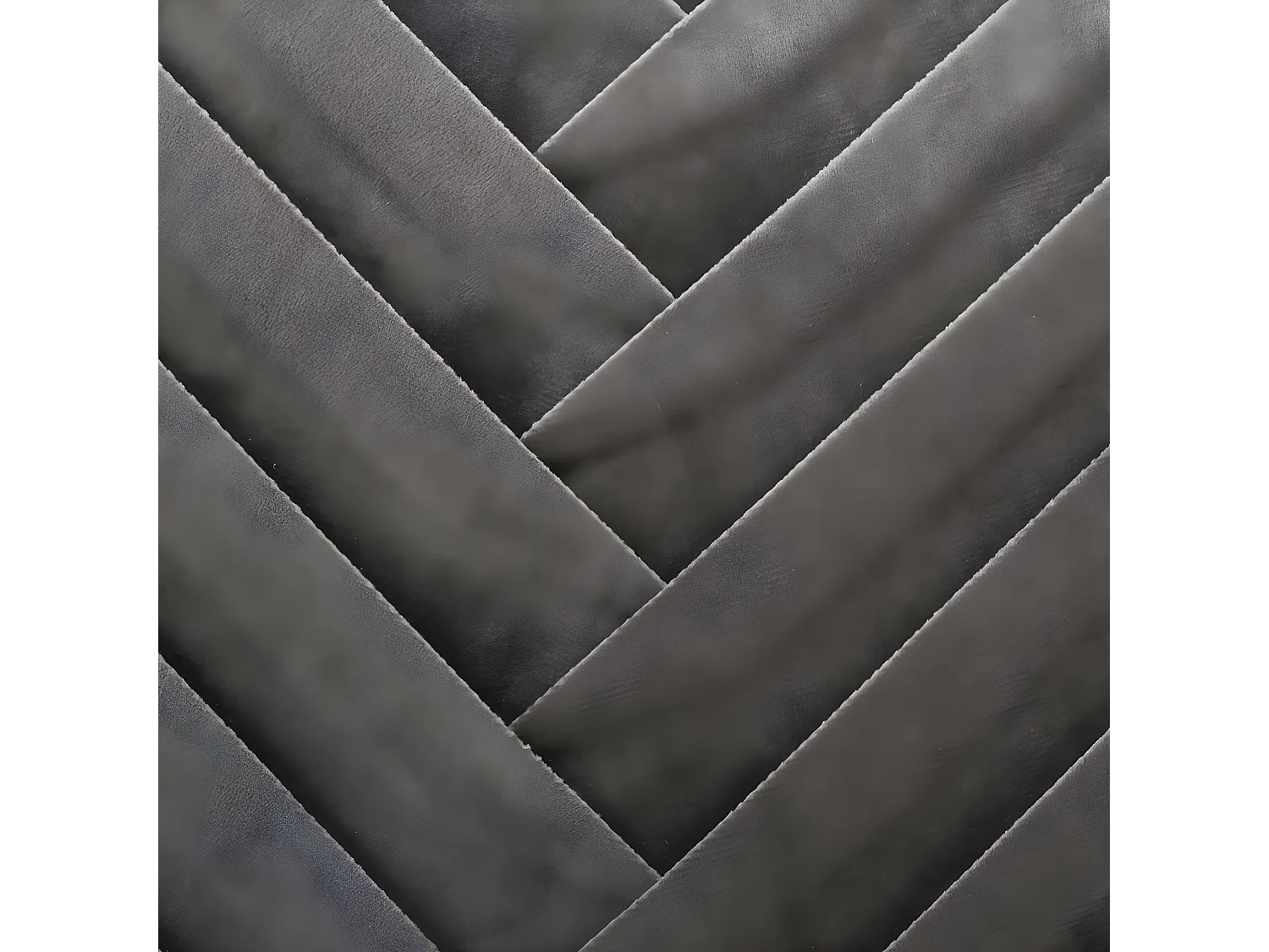 Coussin déhoussable Velours tressé Gris foncé 40 x 40 cm