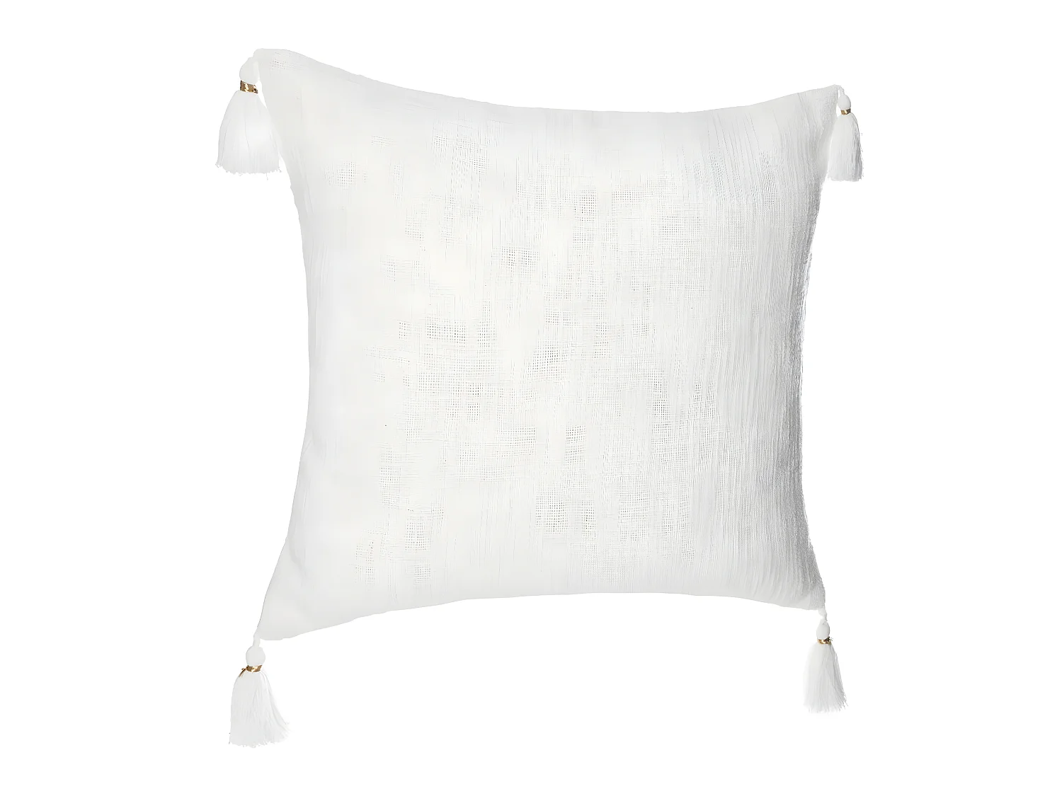 Housse de coussin slun blanc 40 x 40 cm