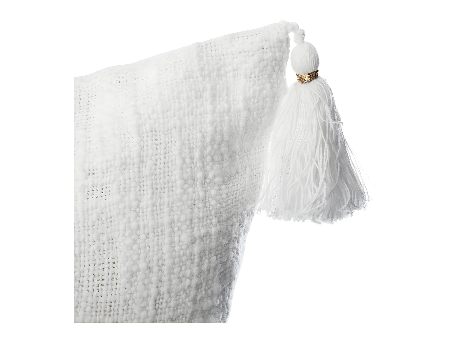 Housse de coussin slun blanc 40 x 40 cm