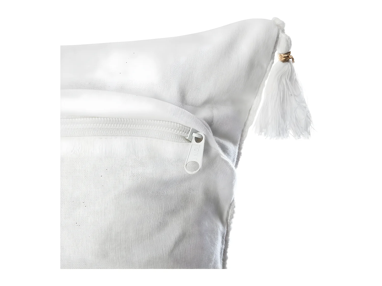 Housse de coussin slun blanc 40 x 40 cm