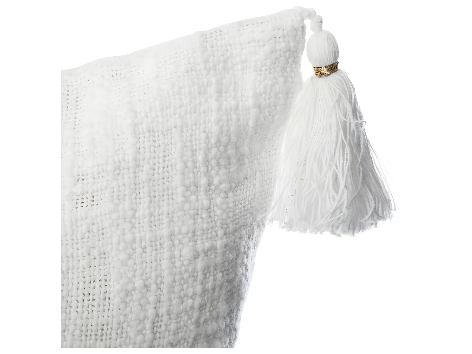 Housse de coussin slun blanc 40 x 40 cm