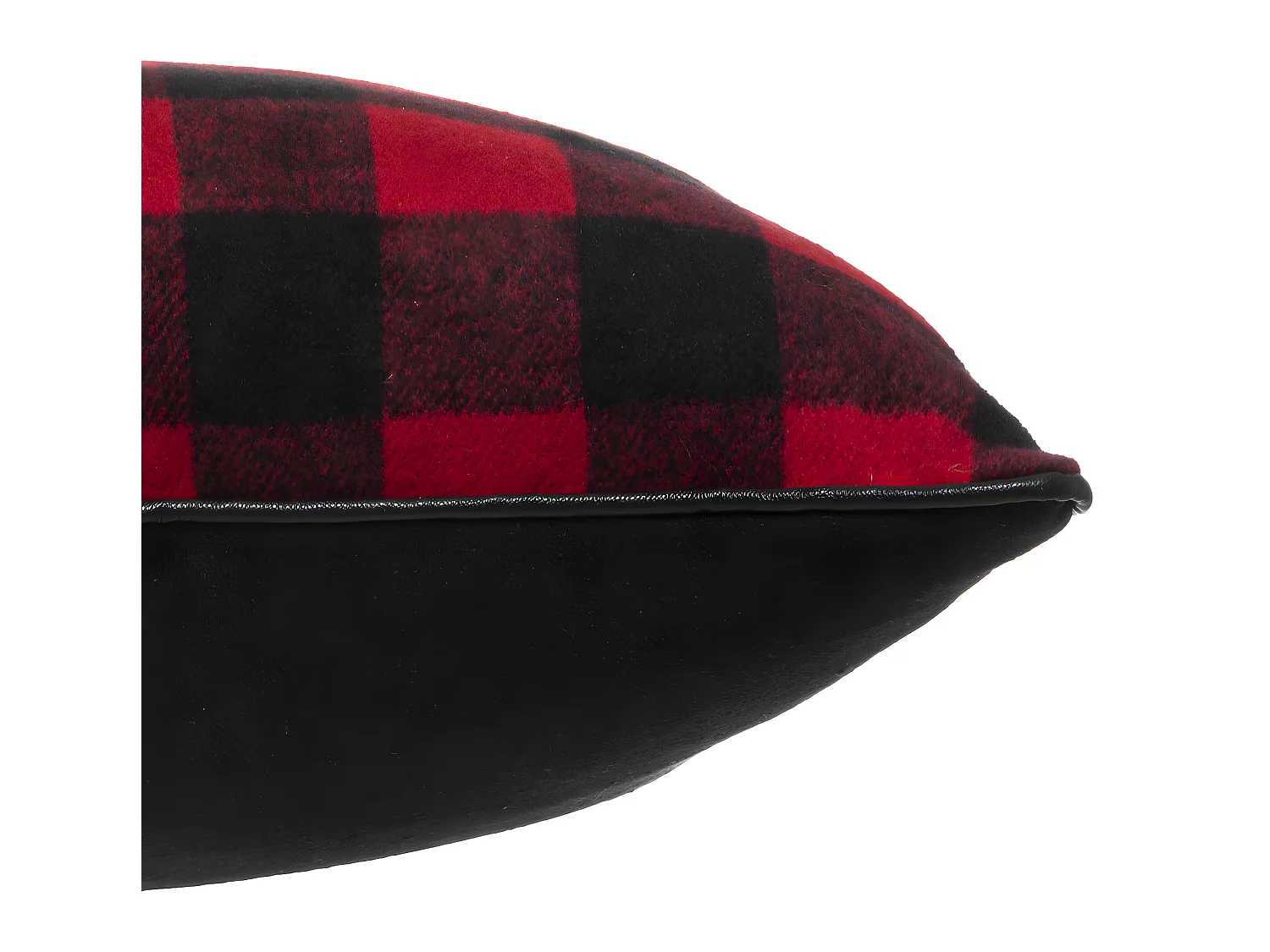 Coussin décoratif Carreaux Rouge et Noir 40 x 40 cm