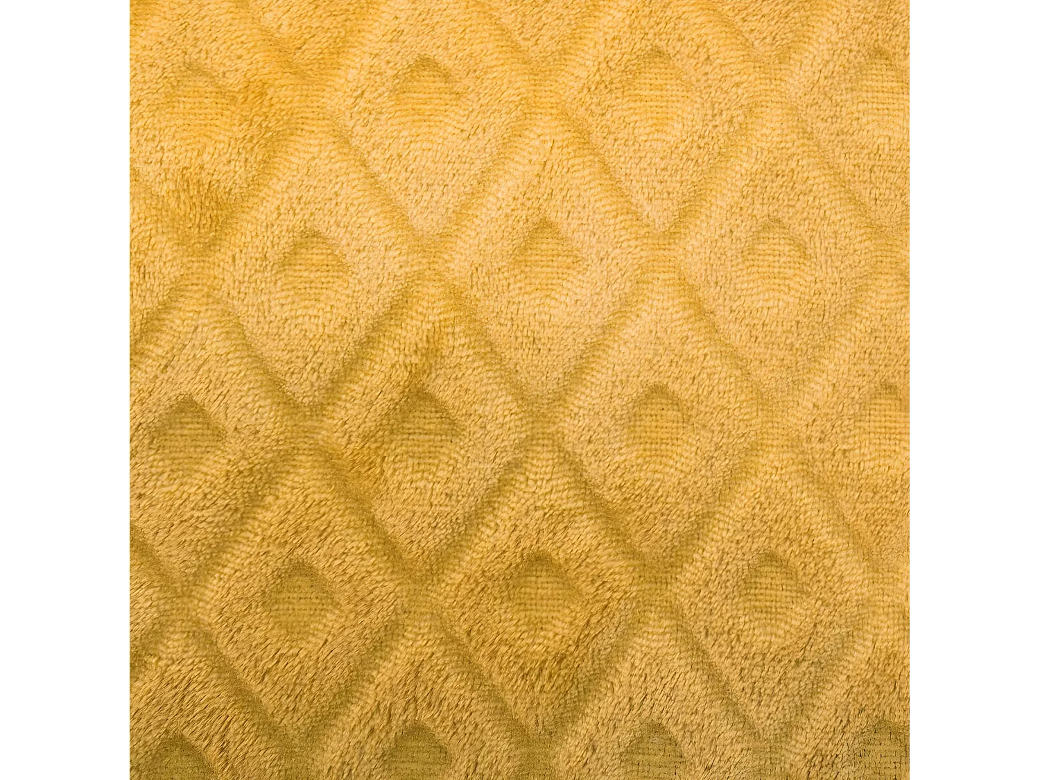 Coussin déhoussable Ocre motif en relief 40 x 40 cm