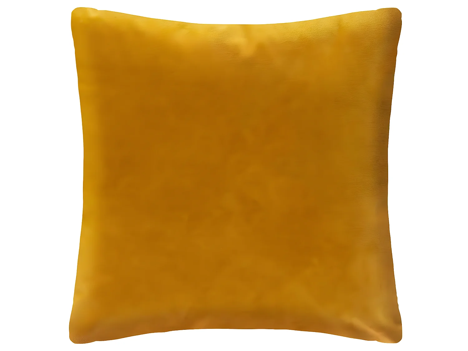 Coussin déhoussable Velours Ocre et Or 40 x 40 cm