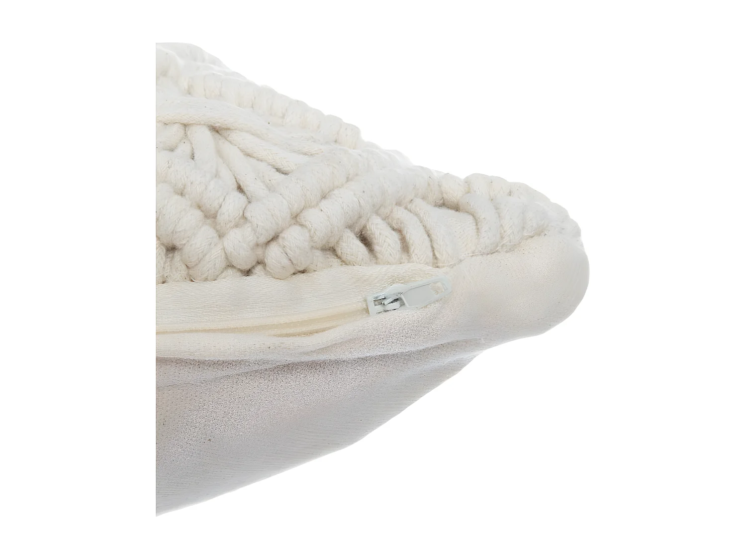 Coussin déhoussable Macramé 40 x 40 cm