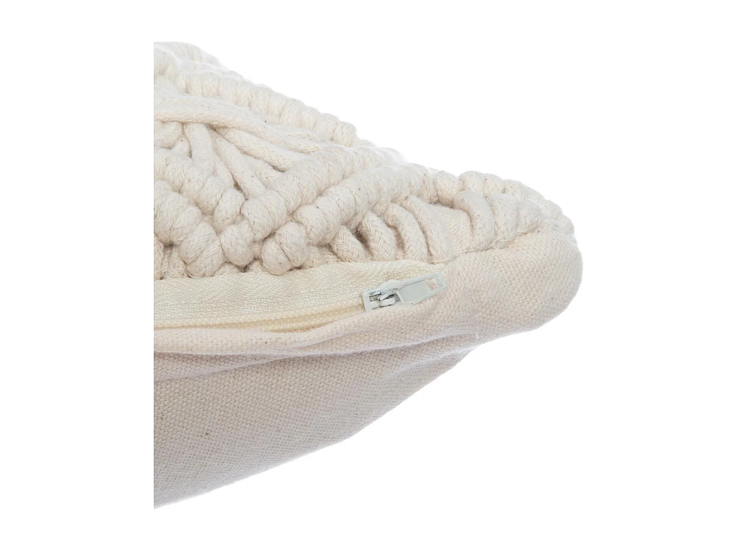 Coussin déhoussable Macramé 40 x 40 cm